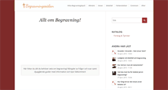 Desktop Screenshot of begravningssidan.se