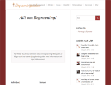 Tablet Screenshot of begravningssidan.se